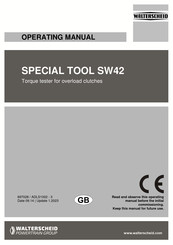 Powertrain Walterscheid SW42 Operating Manual