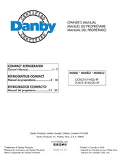 Danby DCR031B1BSLDD-RF Owner's Manual