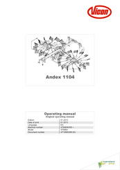 Vicon Andex 1104 Operating Manual