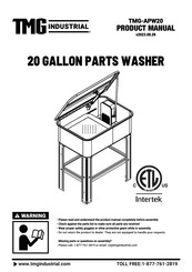 TMG TMG-APW20 Installation Instructions & Product Manual