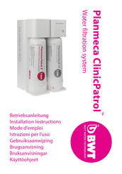 BWT Planmeca ClinicPatrol Installation Instructions Manual