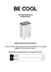 Be Cool BC20LEF2301 Instruction Manual