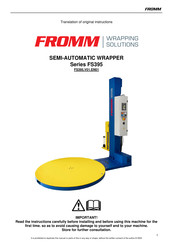 Fromm FS395 Series Translation Of Original Instructions