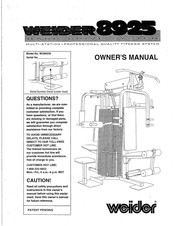 Weider 8925 Owner's Manual