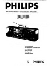 Philips AW 7760 Instructions For Use Manual