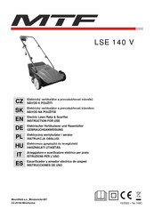 MTF LSE 140 V Instructions For Use Manual
