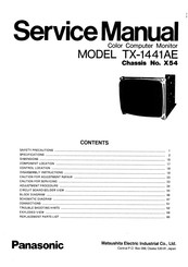Panasonic TX-1441AE Service Manual