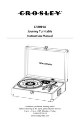 Crosley CR8019A Instruction Manual