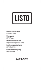 Listo MP3-502 User Manual