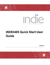 indie iND83405 Quick Start User Manual