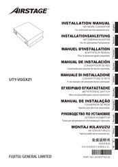 Fujitsu Airstage UTY-VGGXZ1 Installation Manual