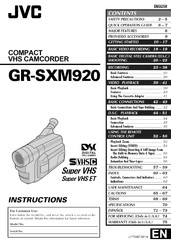 JVC GR-SXM920 Instructions Manual