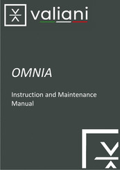 Valiani OMNIA Instruction And Maintenance Manual