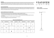 Safavieh Lighting BRIGGS Manual