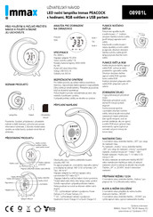 IMMAX PEACOCK LED User Manual