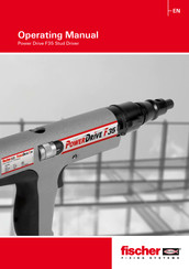 FISCHER Power Drive F35 Operating Manual