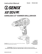 Senix PDHX2-M2 Instruction Manual