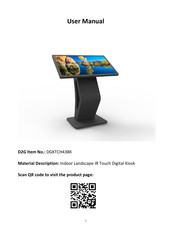 D2G DGKTCH43BK User Manual