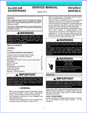 Armstrong Air 4SHP20LX Service Manual