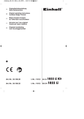 EINHELL GE-CH 1855 Li Kit Original Operating Instructions