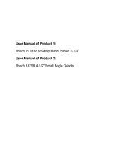 Bosch 1375-03H Operating Instructions Manual