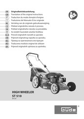 GÜDE HIGH WHEELER ST 510 Translation Of The Original Instructions