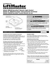 Chamberlain LiftMaster Professional Security+ 395LM Owner's Instructions