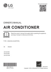LG LW1522FVSM Owner's Manual