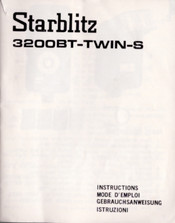 Starblitz 3200BT-TWIN-S Instructions Manual
