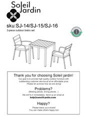 Sunsitt Sojeil Jardin SJ-15 Manual