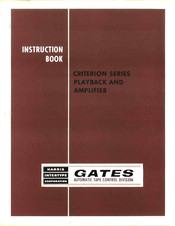 Gates CRITERION Series Instruction Book