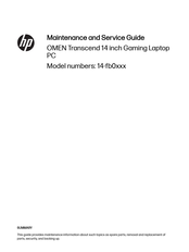 HP OMEN 14-fb0 Series Maintenance And Service Manual