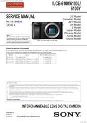 Sony ILCE-6100L Service Manual