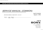 Sony BRAVIA KD-75X7800F Service Manual