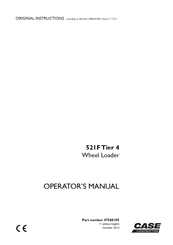 Case 521F Operator's Manual