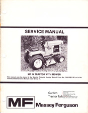 MASSEY FERGUSON MF 14 Service Manual