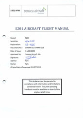 sonaca aircraft S201 Flight Manual