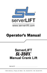 ServerLIFT SL-350X Operator's Manual