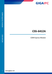 GIGAIPC CE6-6412A Manual