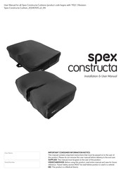 SPEX constructa Installation & User Manual