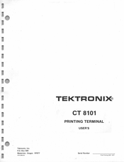 Tektronix CT 8101 User Manual