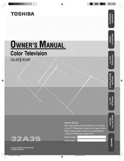 Toshiba 32A35 Owner's Manual
