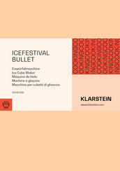 Klarstein ICEFESTIVAL BULLET Manual