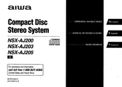 Aiwa NSX-AJ203 Operating Instructions Manual