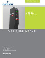 Emerson Branson 2000X Original Instructions Manual