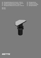 BETTE BetteLevel B57-0422 Installation Instruction