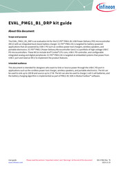 Infineon EVAL-PMG1-B1-DRP Manual