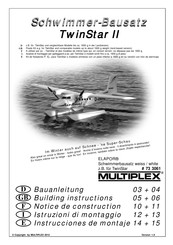 Multiplex Schwimmer-Bausatz TwinStar II Building Instructions