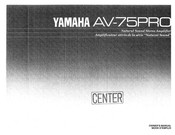 Yamaha AV-75PRO Owner's Manual