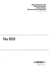 Xylem wtw Na 800 Operating Manual